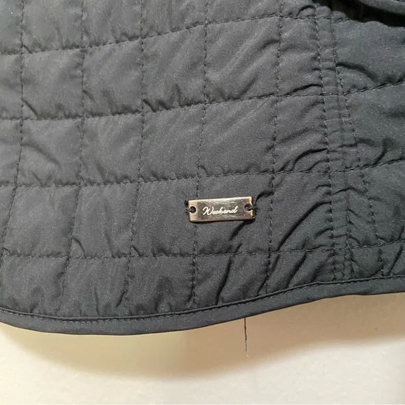 Weekend MaxMara Black Quilted Lightly Padded Zip Up Jacket - Picture 4 of 7